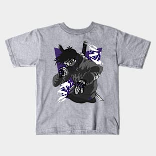 Urban Ninja Purple Graffiti Kids T-Shirt